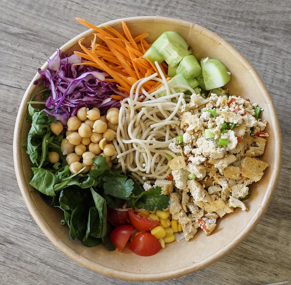Chilli & Garlic Smashed Tofu Bowl