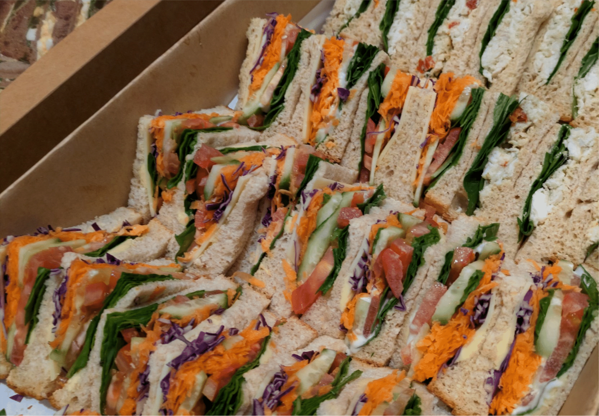 Mixed Vegetarian Sandwich Platter