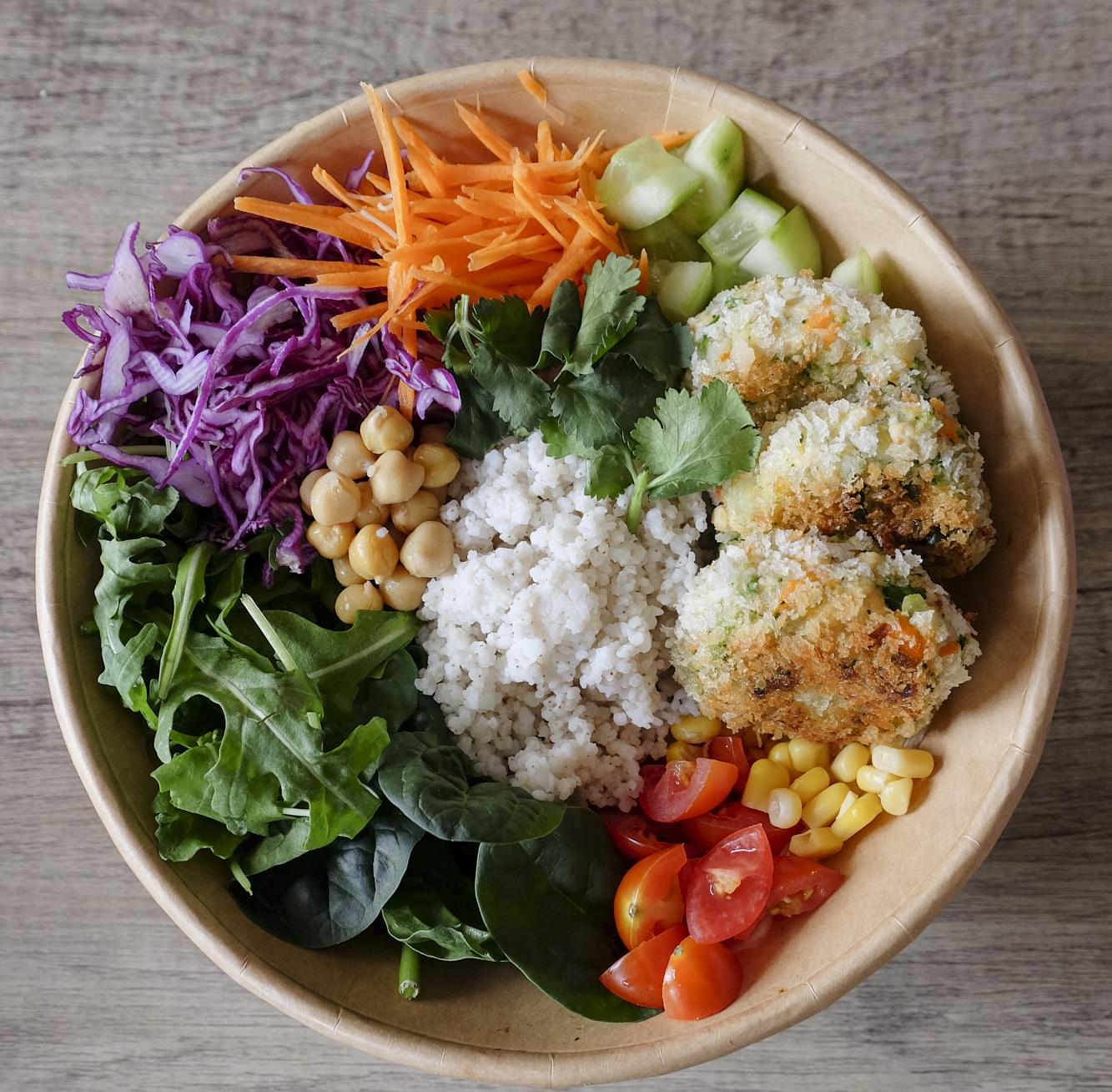 Gluten-Free Tofu & Veg Cutlet Bowl