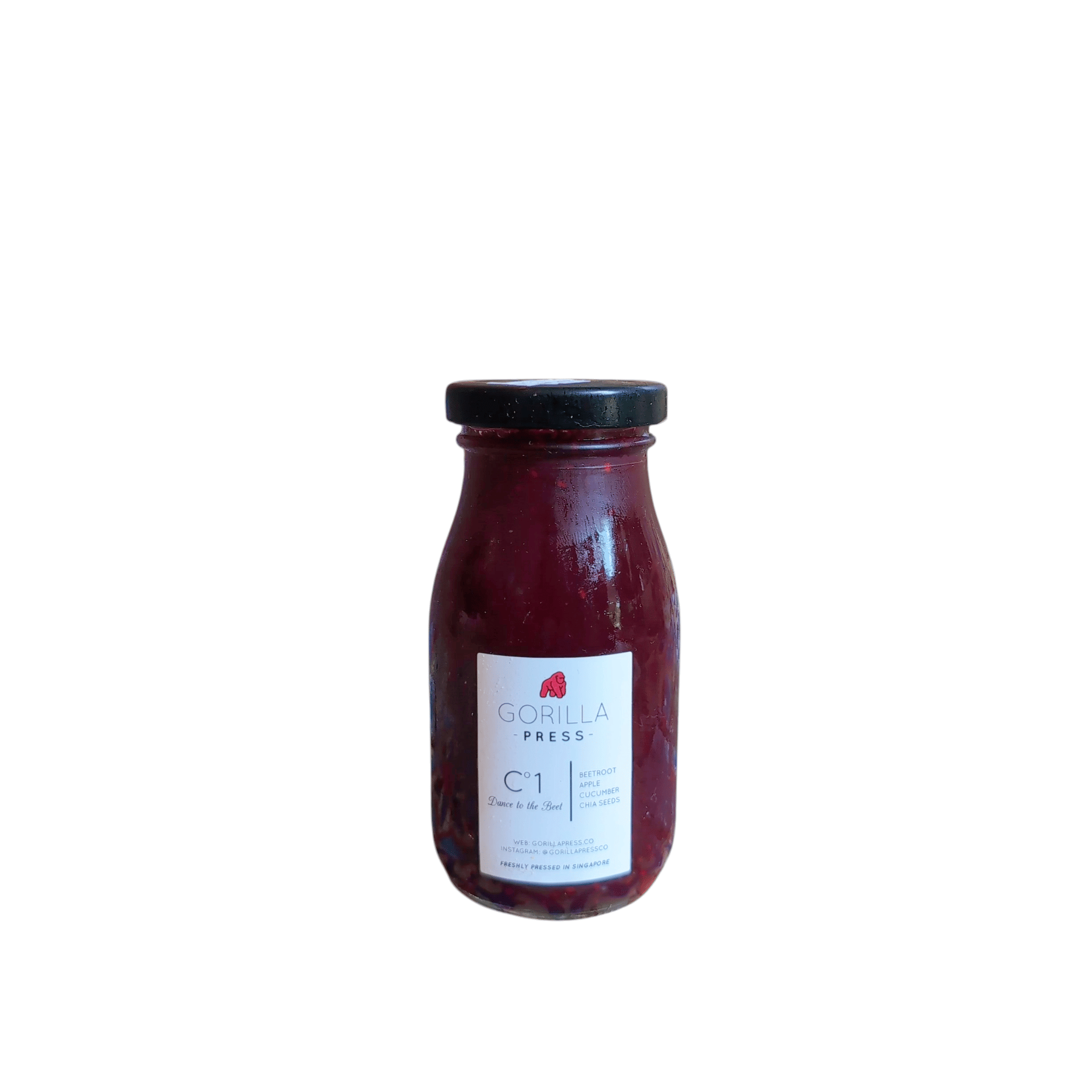 Dance to the Beet Glass Bottle