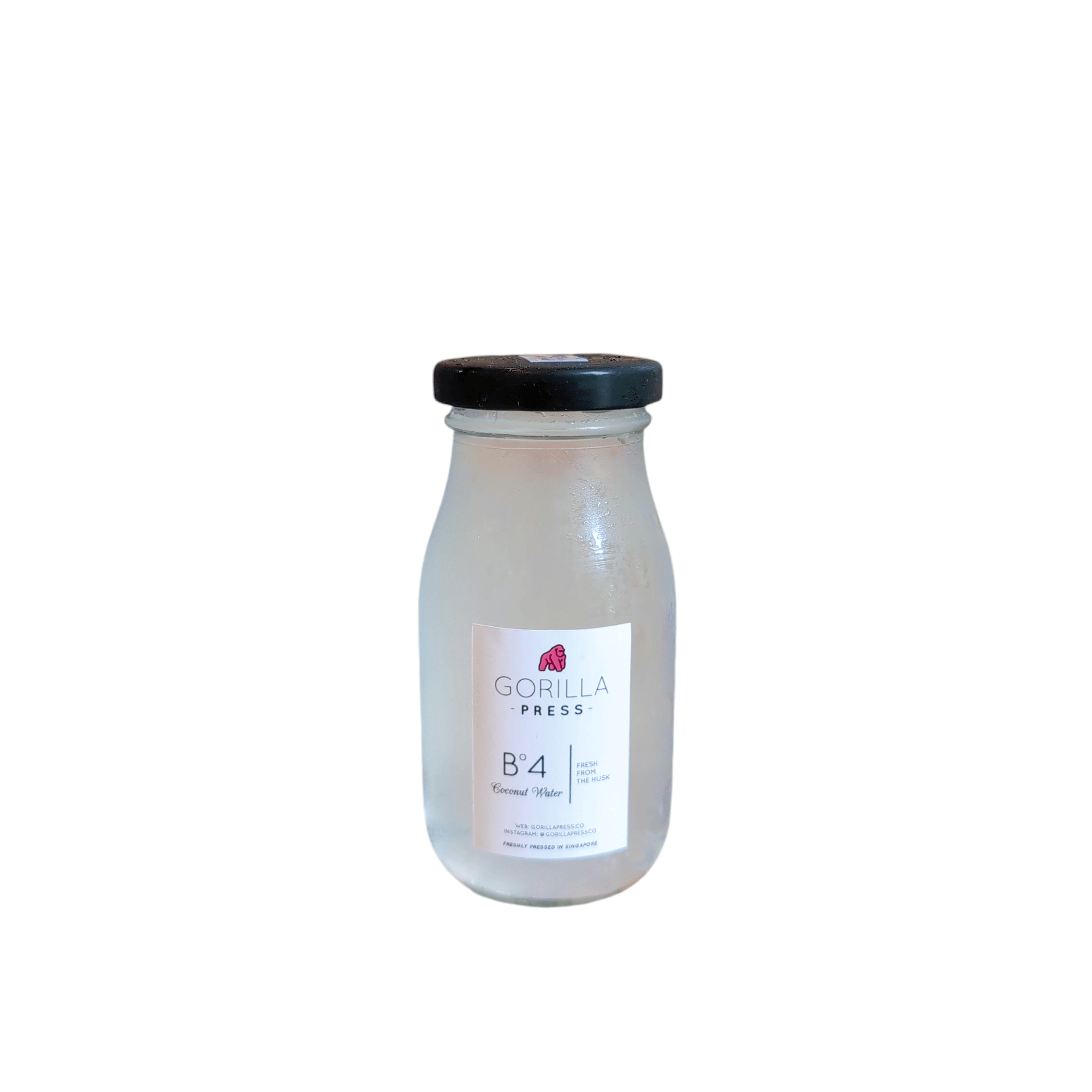 100% Coconut Water Glass Bottle