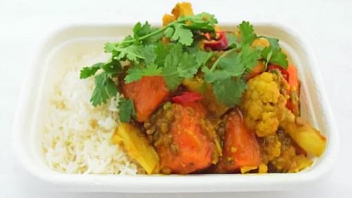 Chickpea Vegetarian Curry Bowl
