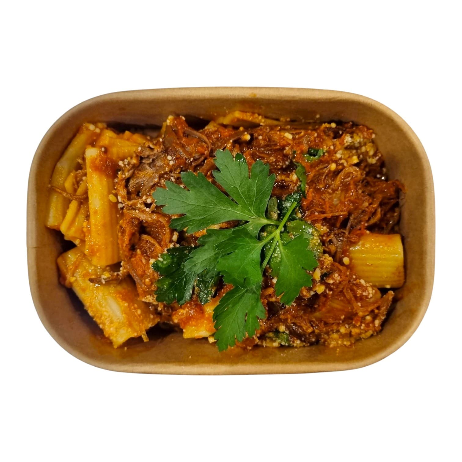 Beef Ragu Rigatoni with Parmesan