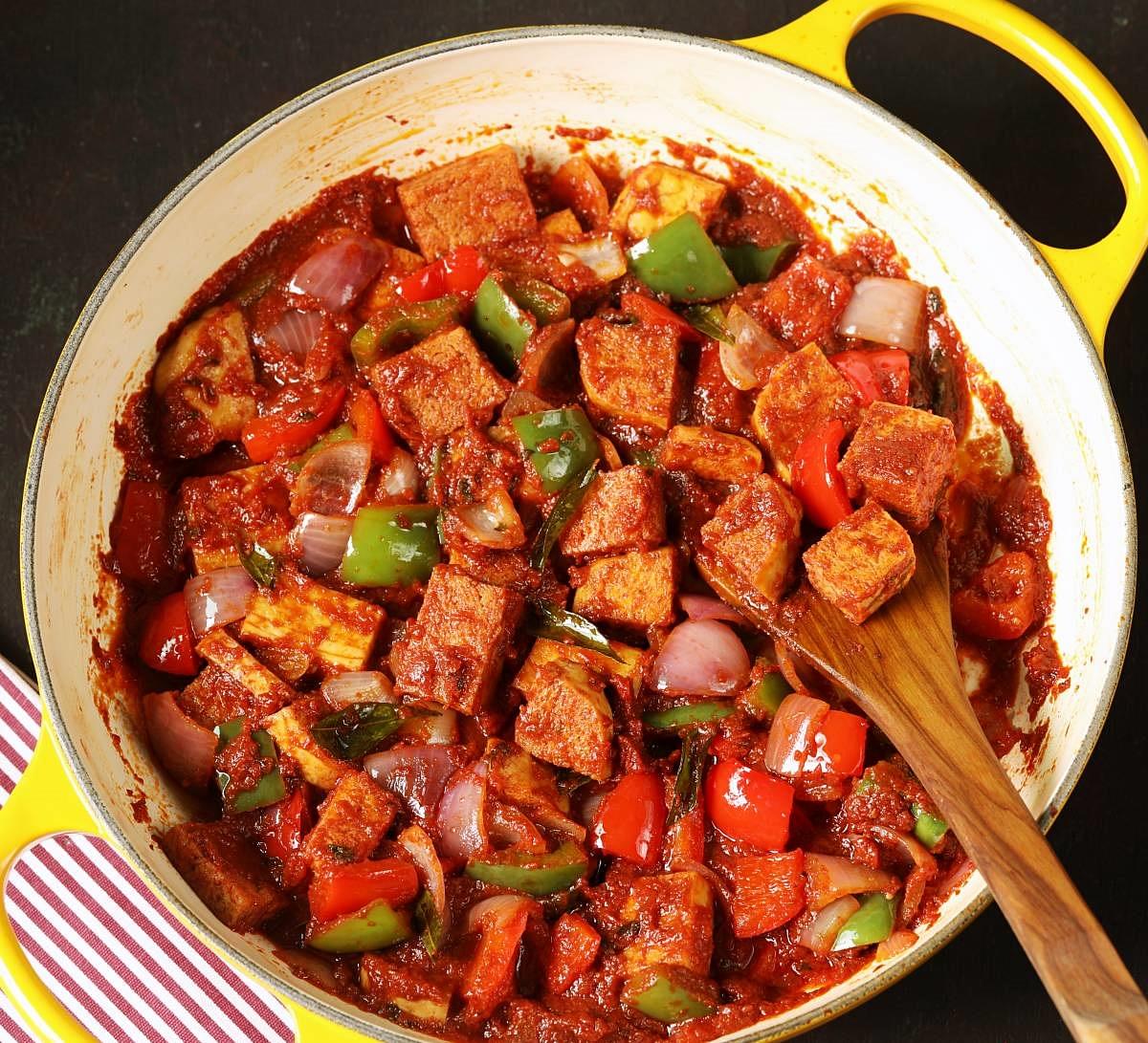 Spicy Fried Tofu Stir Fry