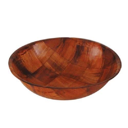 Bowl Salad Wood Round Woven