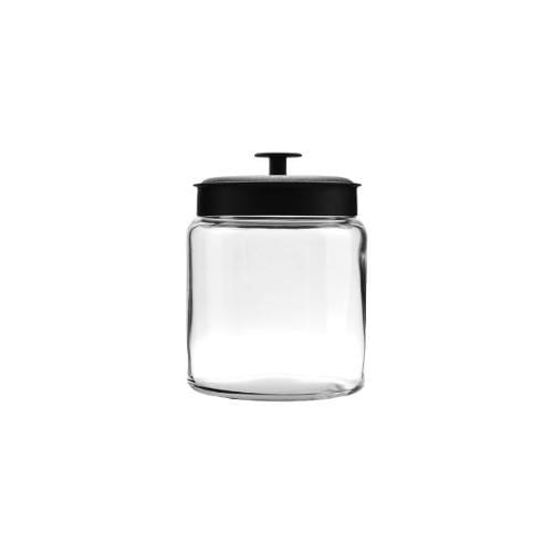 Jar Storage Glass 2.8L with Black Metal Lid Mini Montana Anchor Hocking
