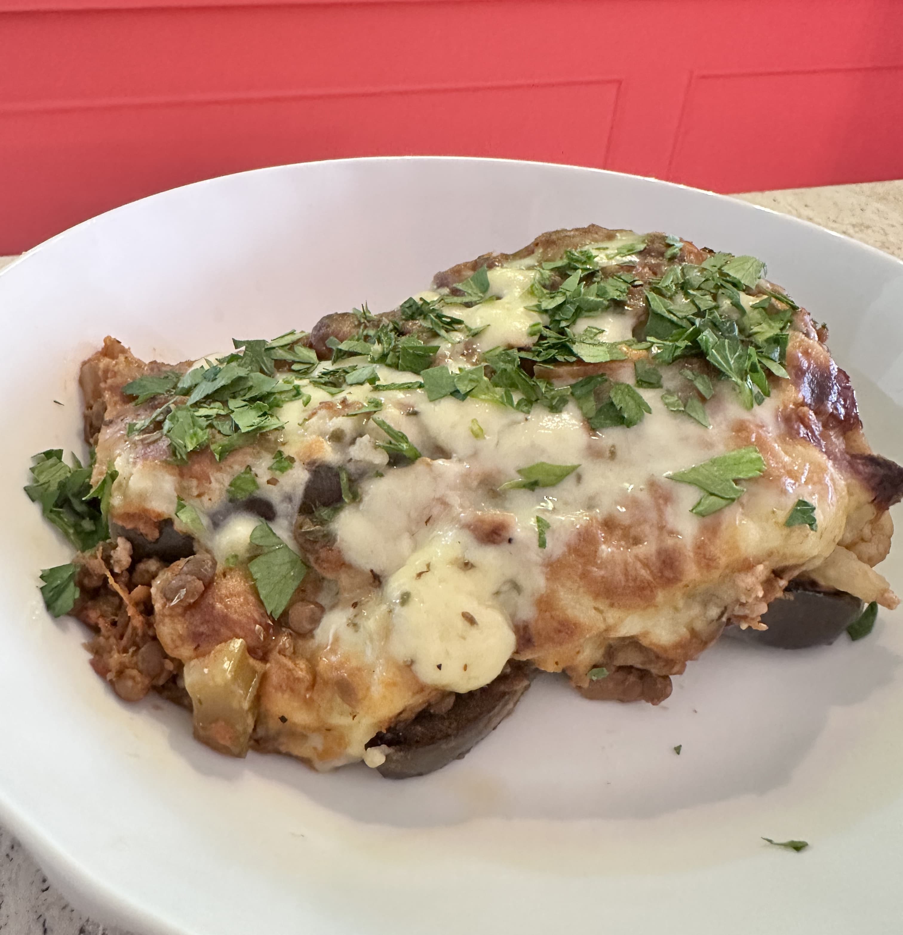 Vegetarian Lentil Moussaka