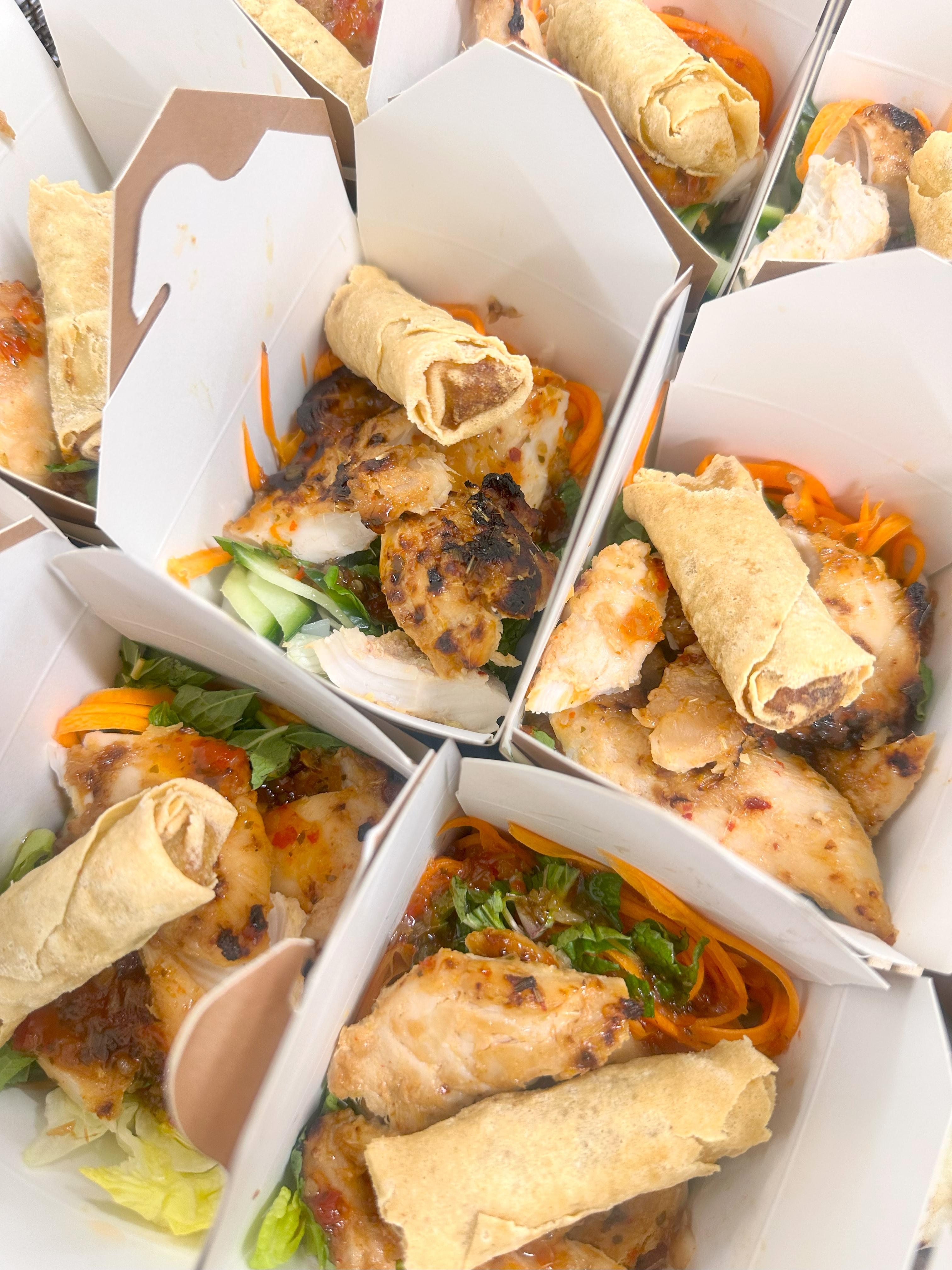 Substantial Grab & Go Complete Salads Individual Noodle Box Small