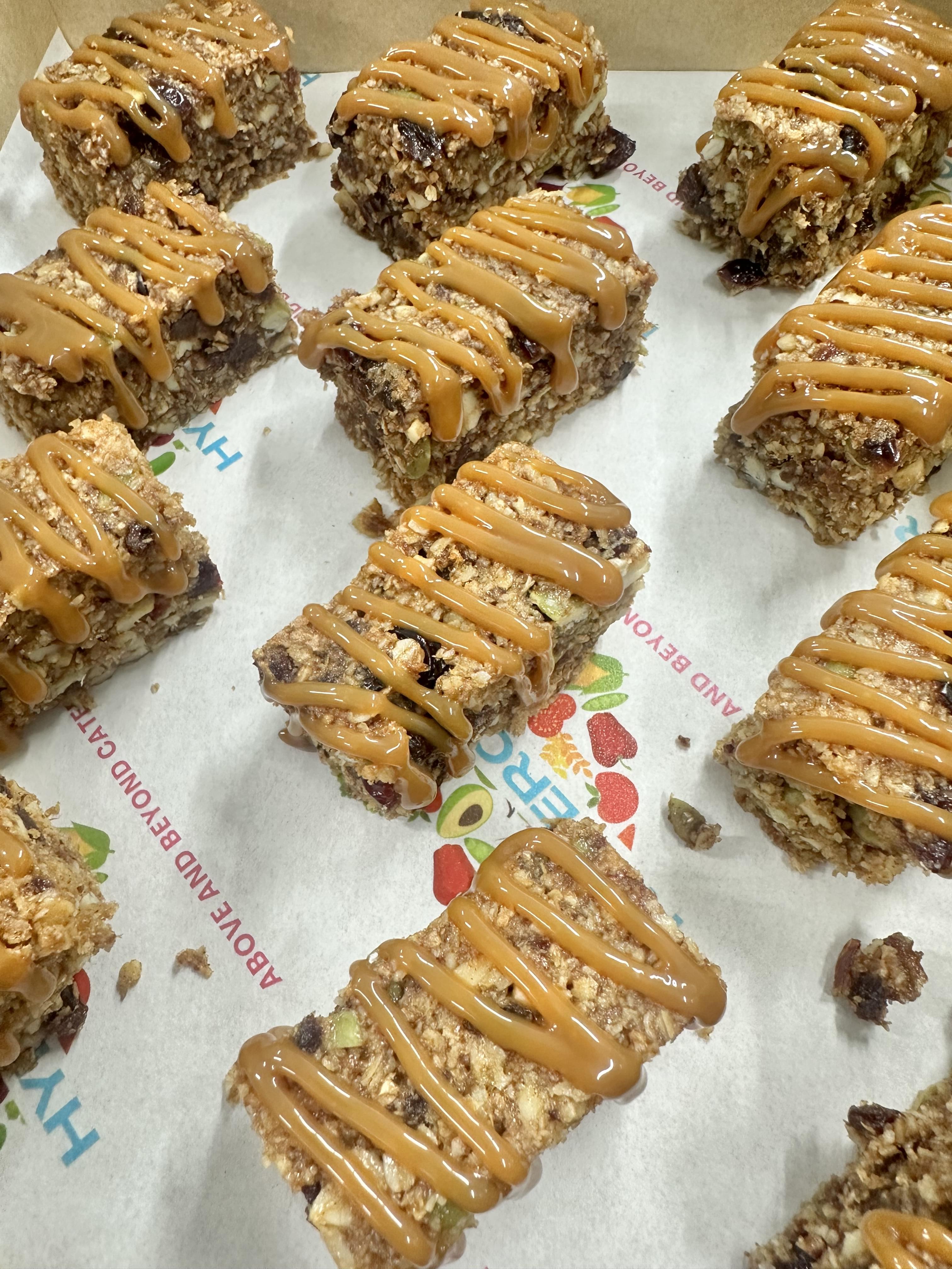 Vegan Fruit & Nut Slice with Maple Drizzle