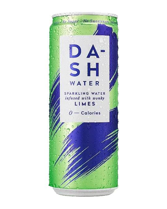 Dash Lime Infused Sparkling Water (24 x 300ml Cans)