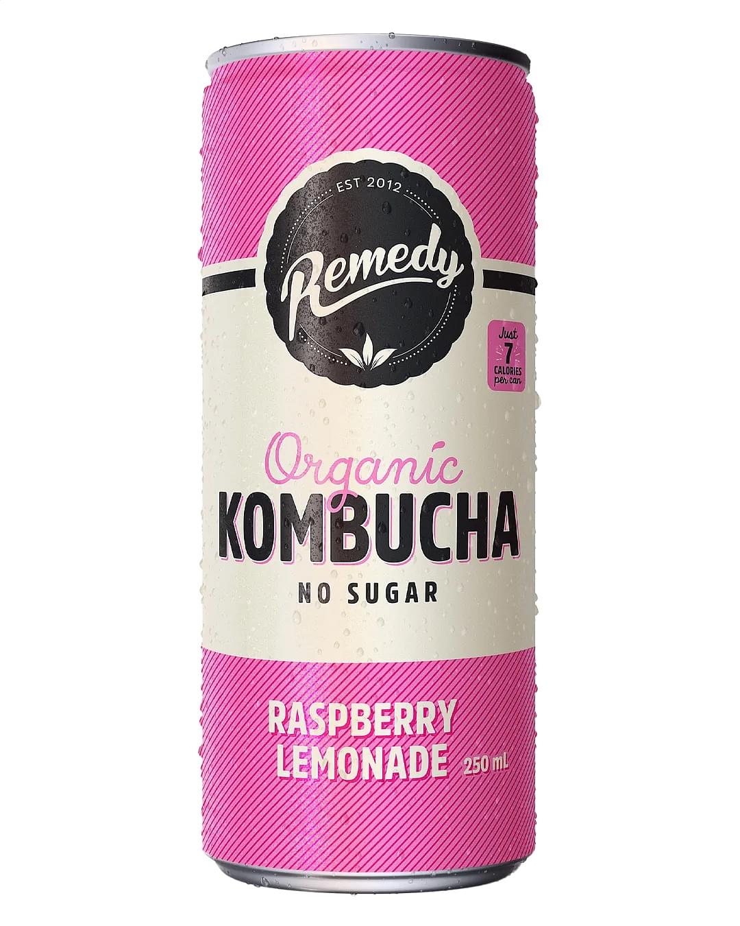 Remedy Kombucha Raspberry Lemonade (24 x 250ml Cans)