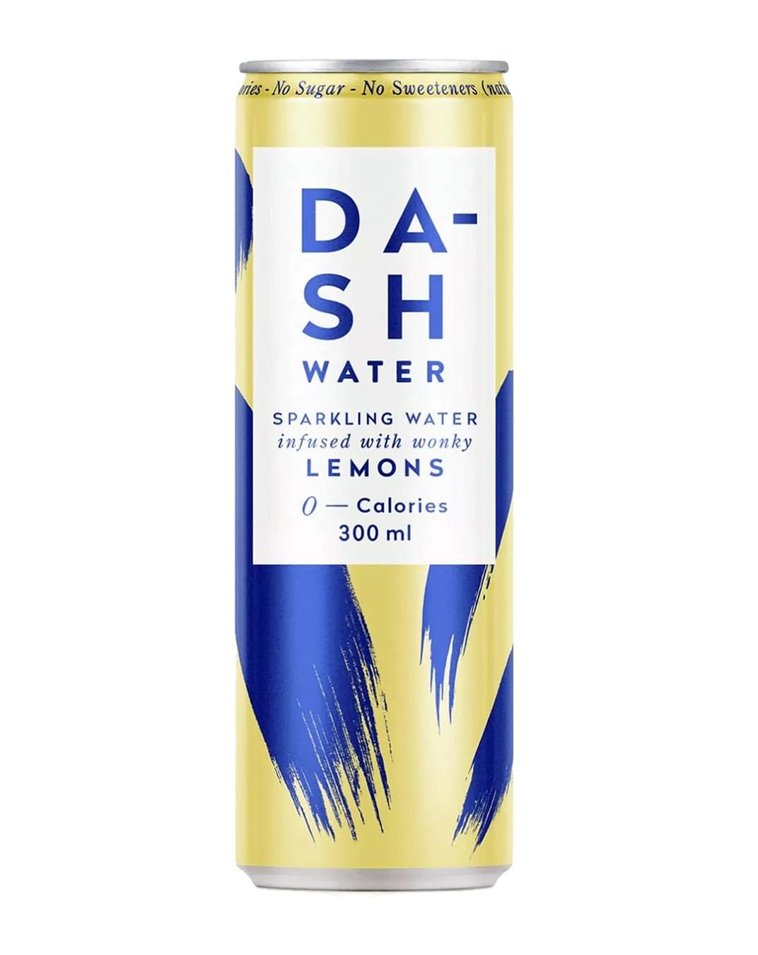 Dash Lemon Infused Sparkling Water (24 x 300ml Cans)