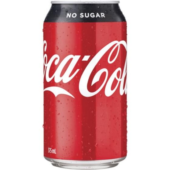 Coca Cola NO SUGAR (24 x 375ml Cans)