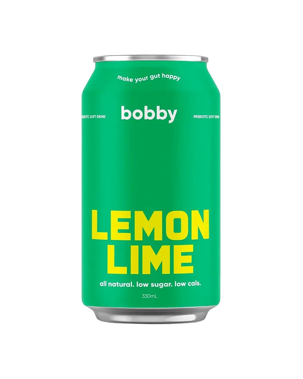 Bobby Lemon (Prebiotic Soft Drink) (12 x 330ml Cans)