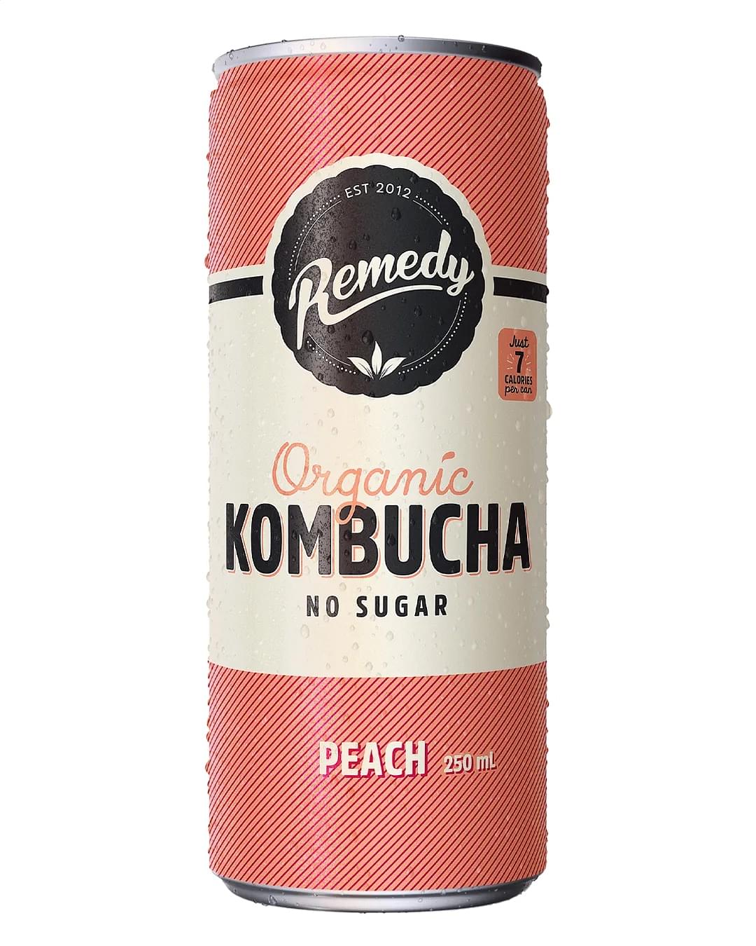 Remedy Kombucha Peach (24 x 250ml Cans)