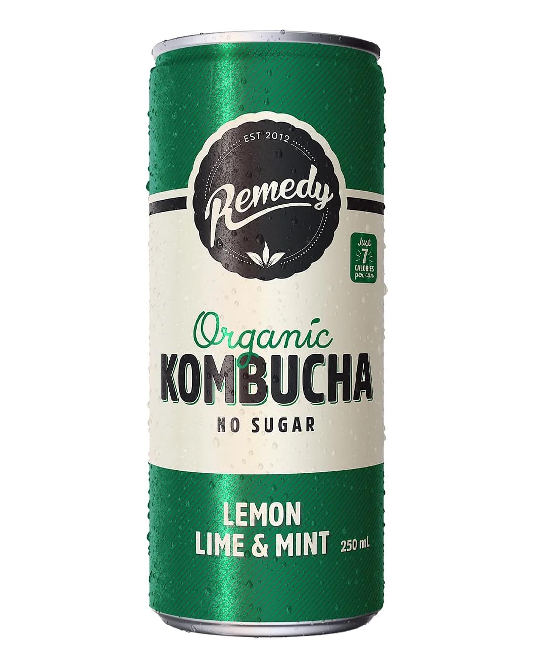 Remedy Kombucha Lemon Lime Mint (24 x 250ml Cans)