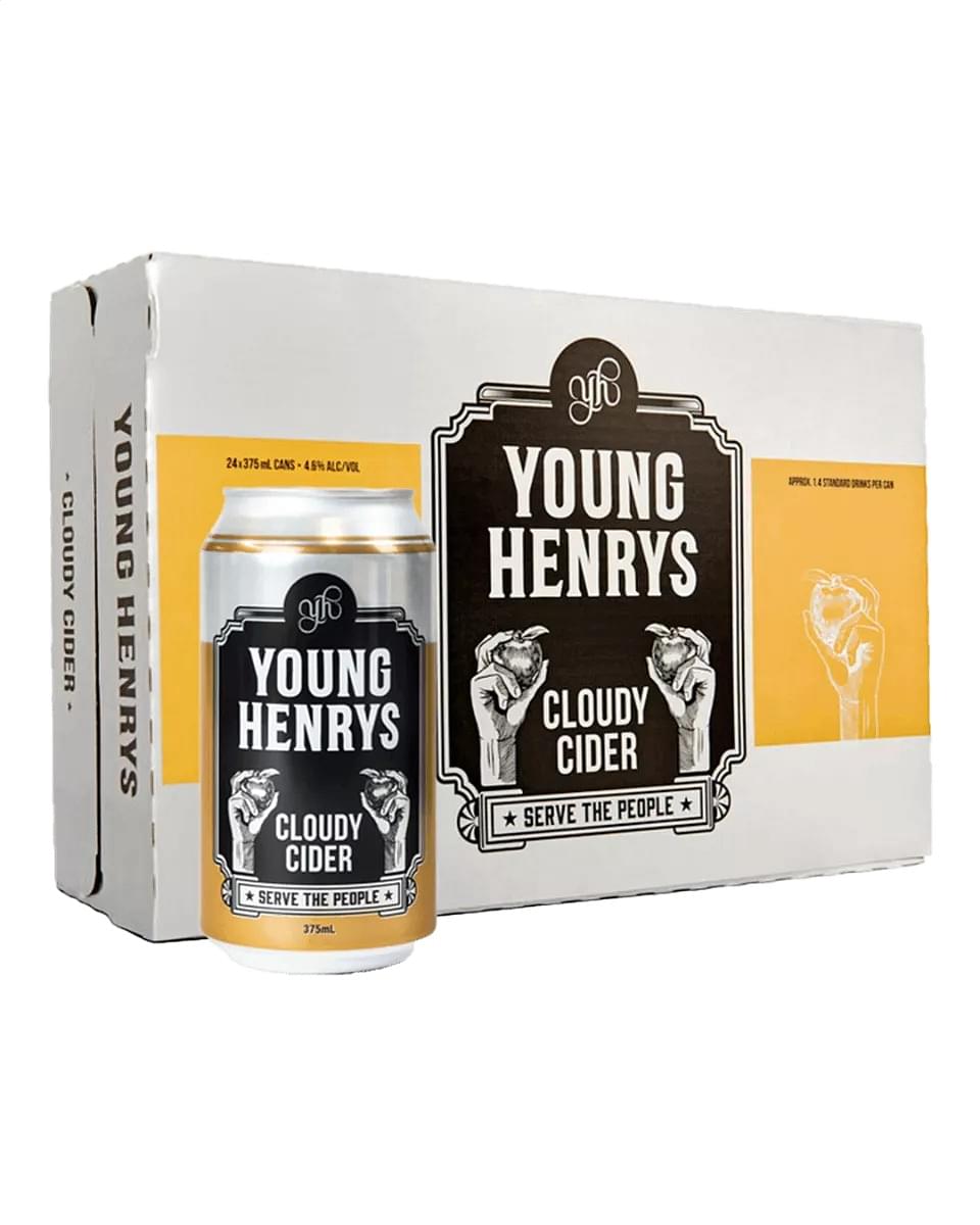 Young Henry's Cloudy Apple Cider (24x375ml Cans)