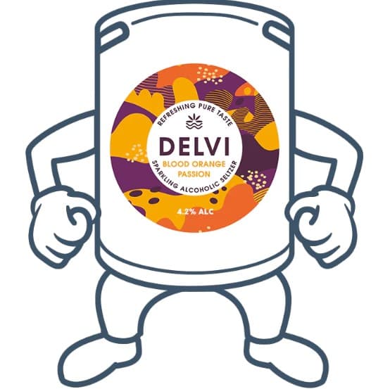 Delvi Blood Orange and Passion Hard Setzer