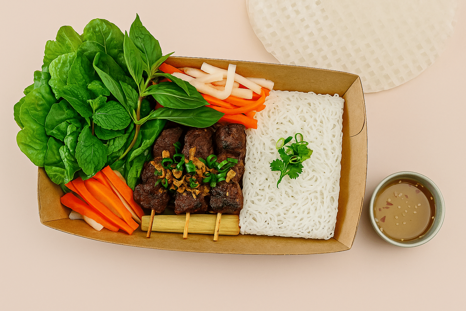 Woven Noodle Platter (Banh Hoi)