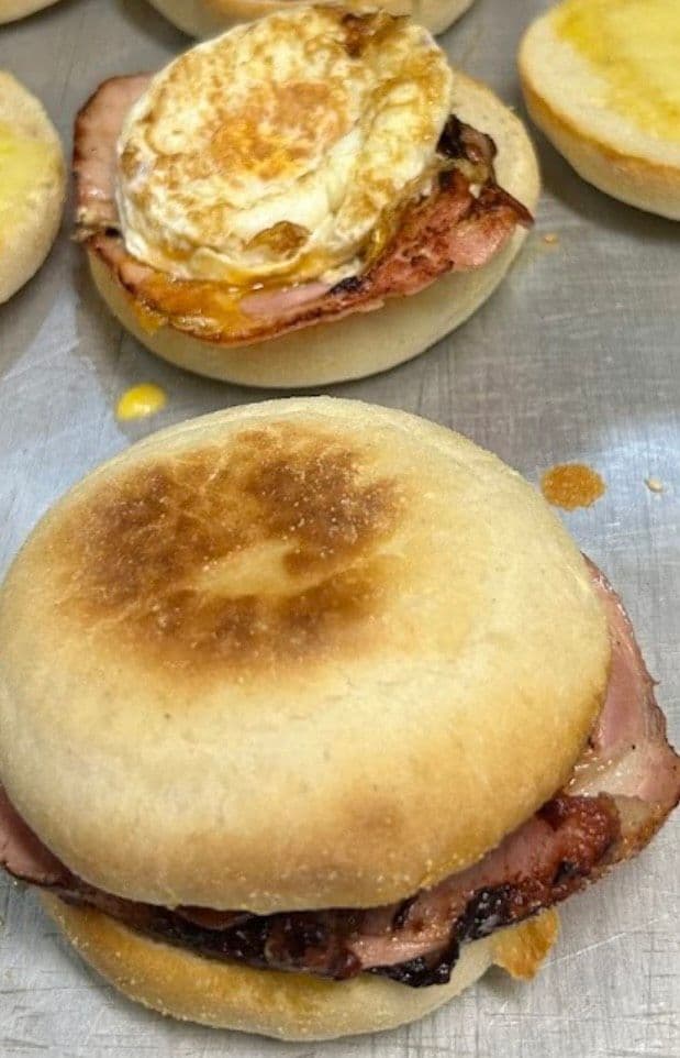 Bacon & Egg Cheese BBQ Sauce English Muffin