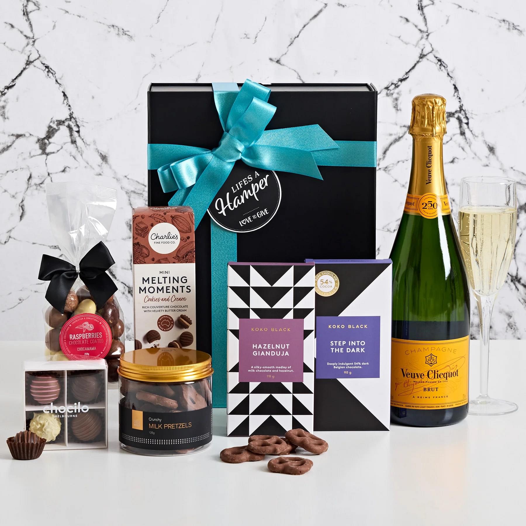 Veuve Champagne & Chocolates Hamper