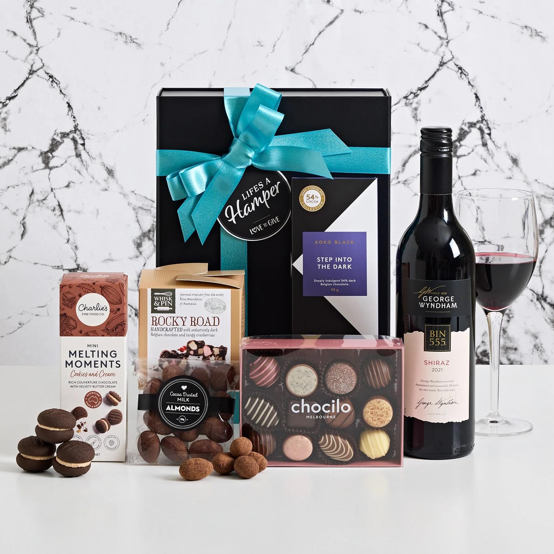 Red Wine & Chocolates Hamper