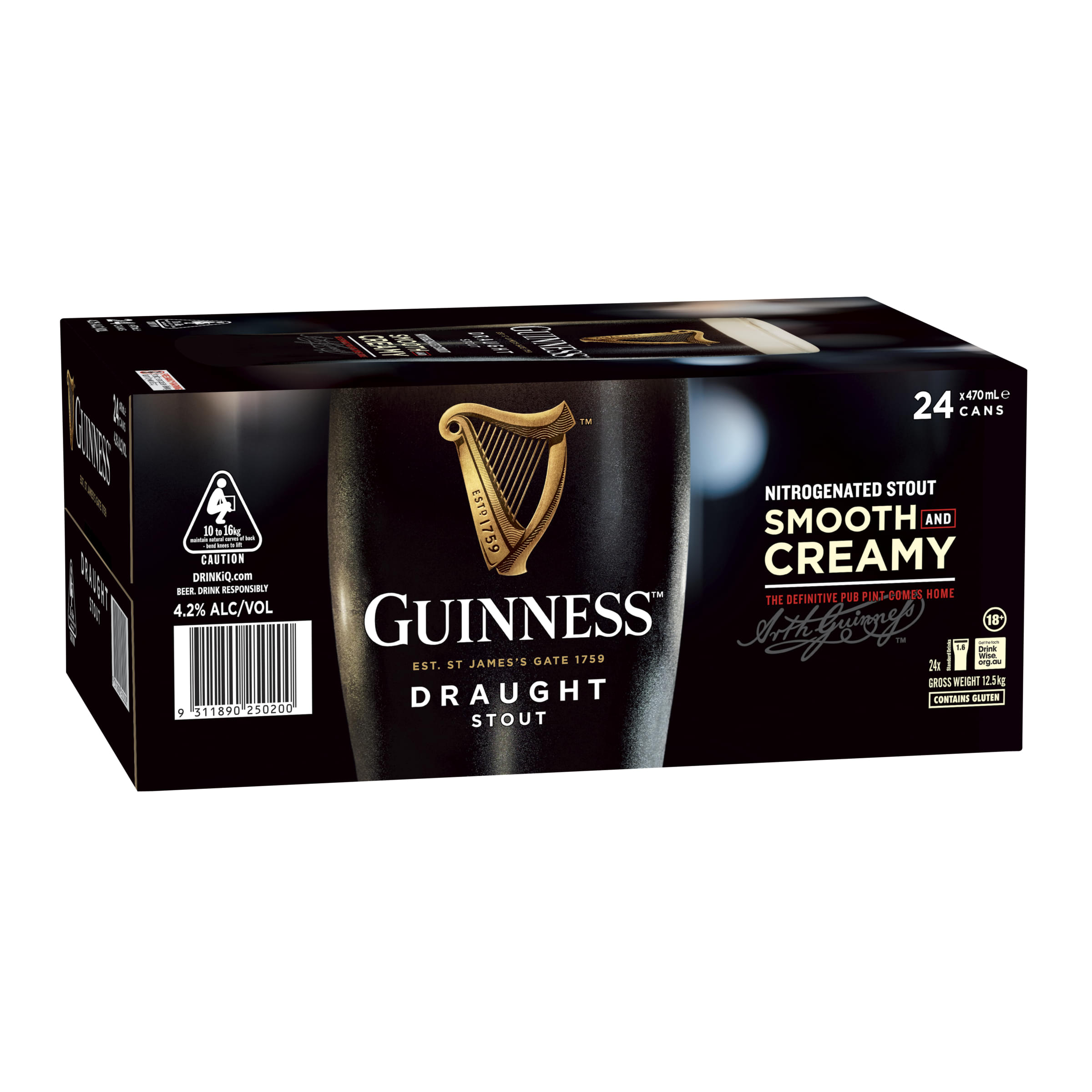 Guinness Draught Can (24 x 470mL)