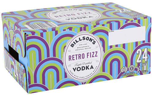 Billson's Rainbow Sherbet Vodka Mixed Drink Can (24 x 355mL)
