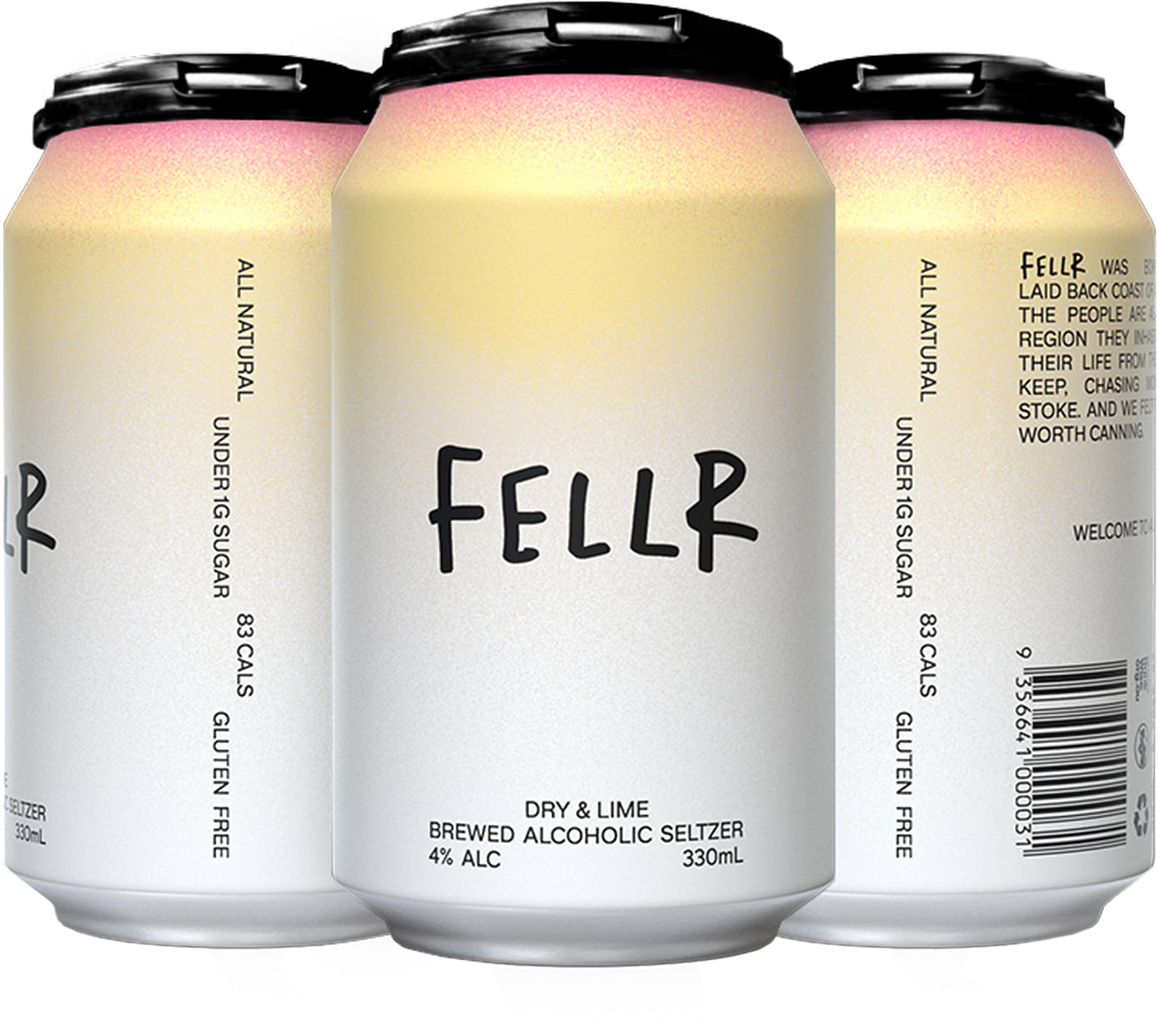 Fellr Dry & Lime Brewed Alcoholic Seltzer