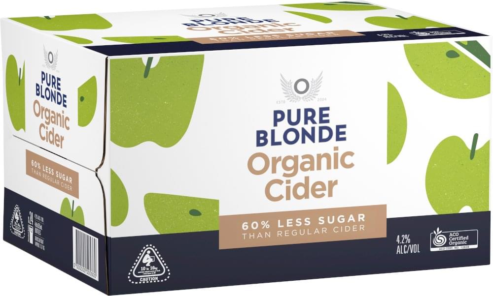 Pure Blonde Crisp Apple Cider Bottle (Carton)