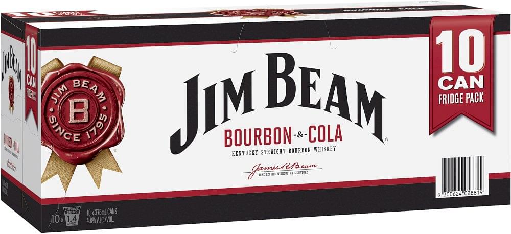Jim Beam White & Cola Can