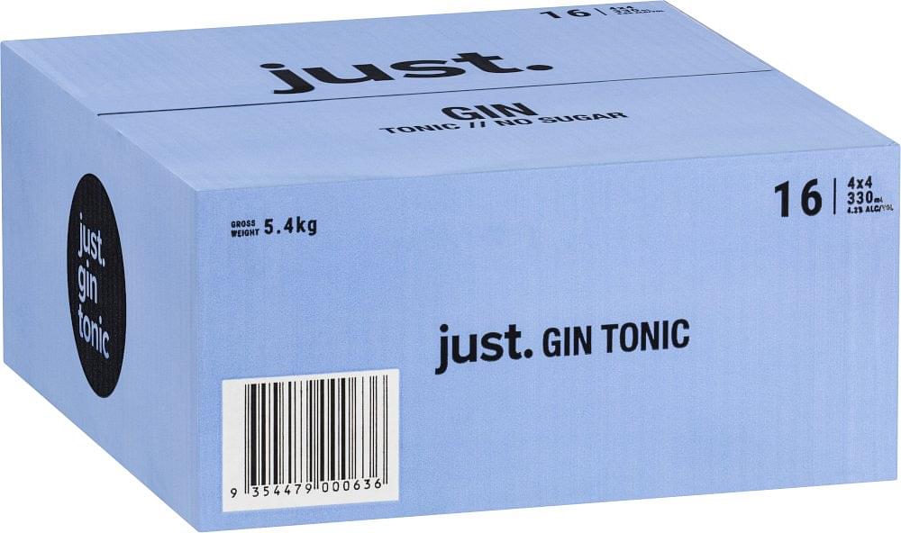 Just Gin and Tonic No Sugar Can (carton)