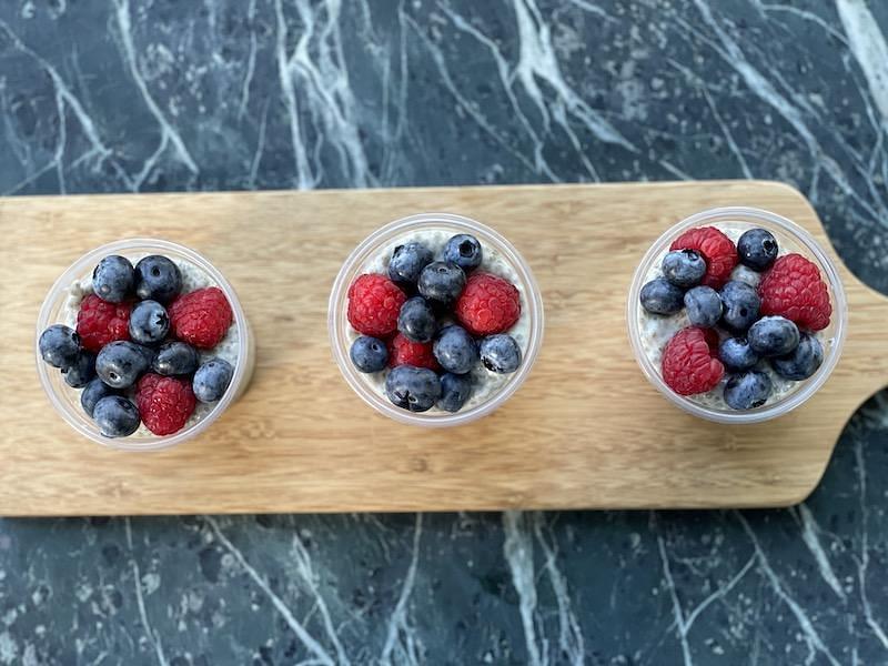 Coconut Berry Chia Cups