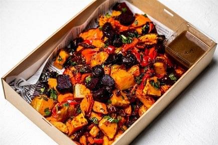 Oregano Roasted Chicken - Classic Mixed Roasted Vegetables