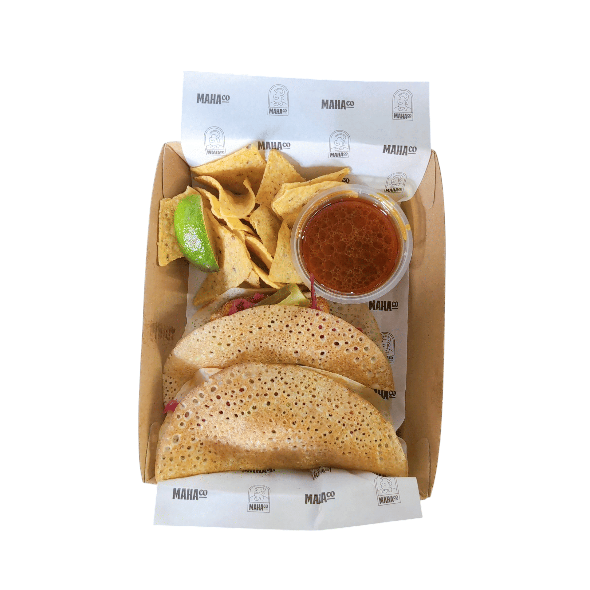 Roast Pork Dosa Taco