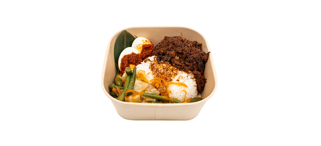 Rendang Bowl on Rice
