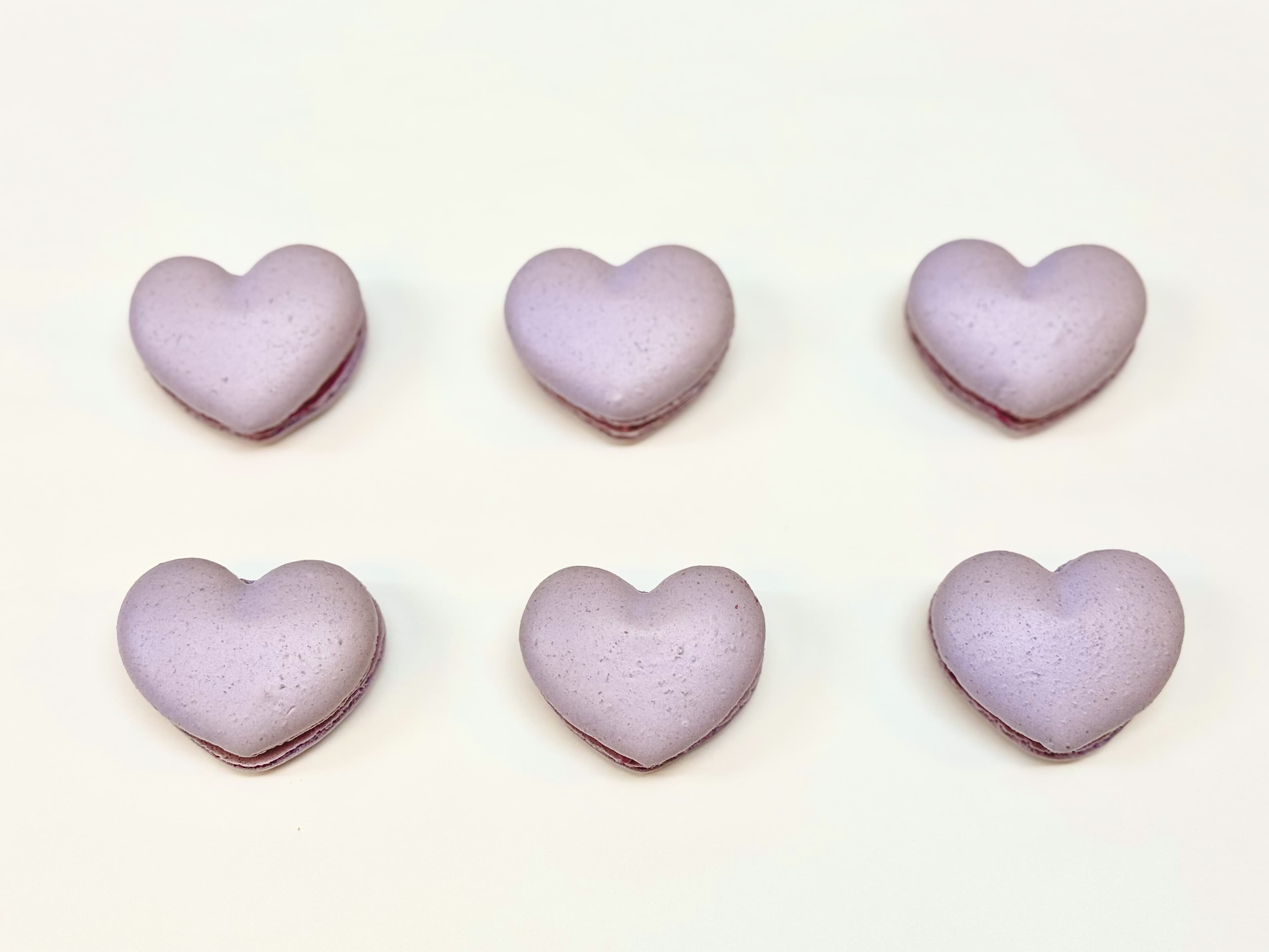 Purple Heart Macarons
