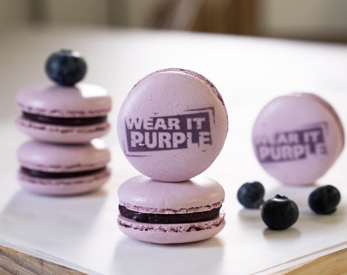 Wear it Purple Day Macarons