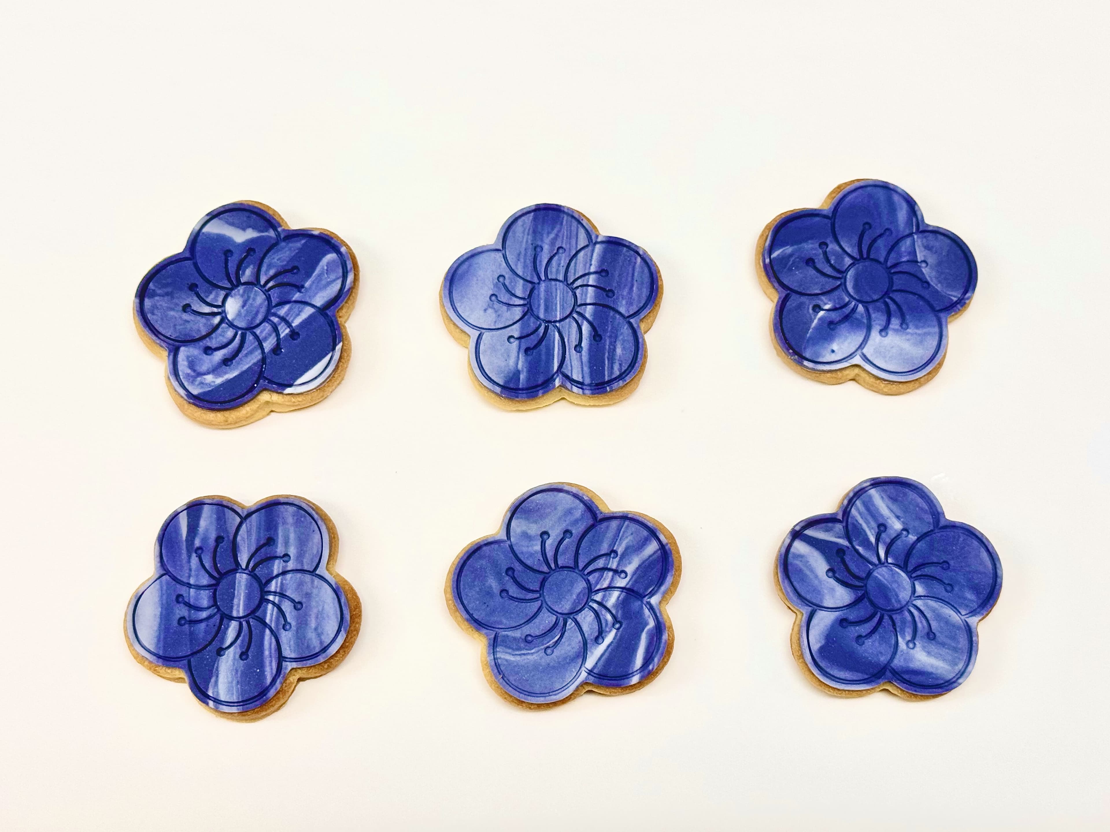 Purple Flower Cookies