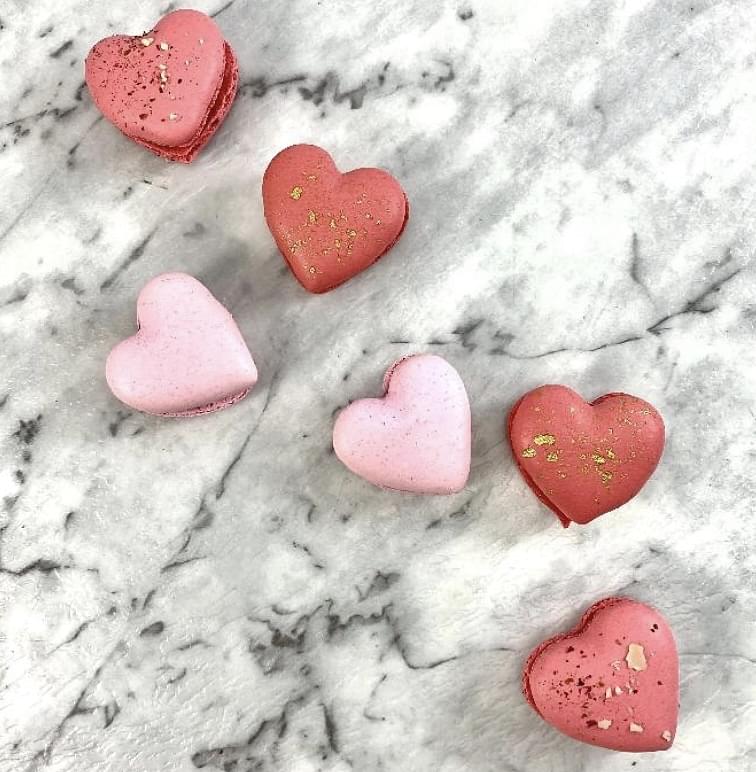 Heart Macarons