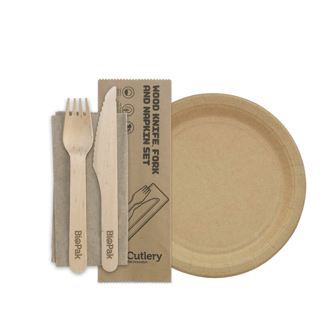 Biopak Cutlery, Napkins & Plates