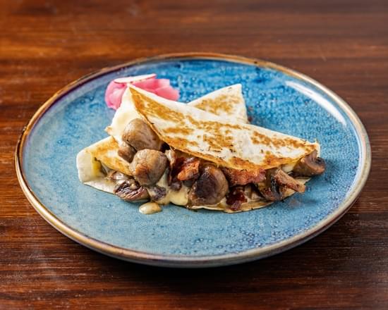 Garlic Mushroom, Spinach & Cheese Quesadillas