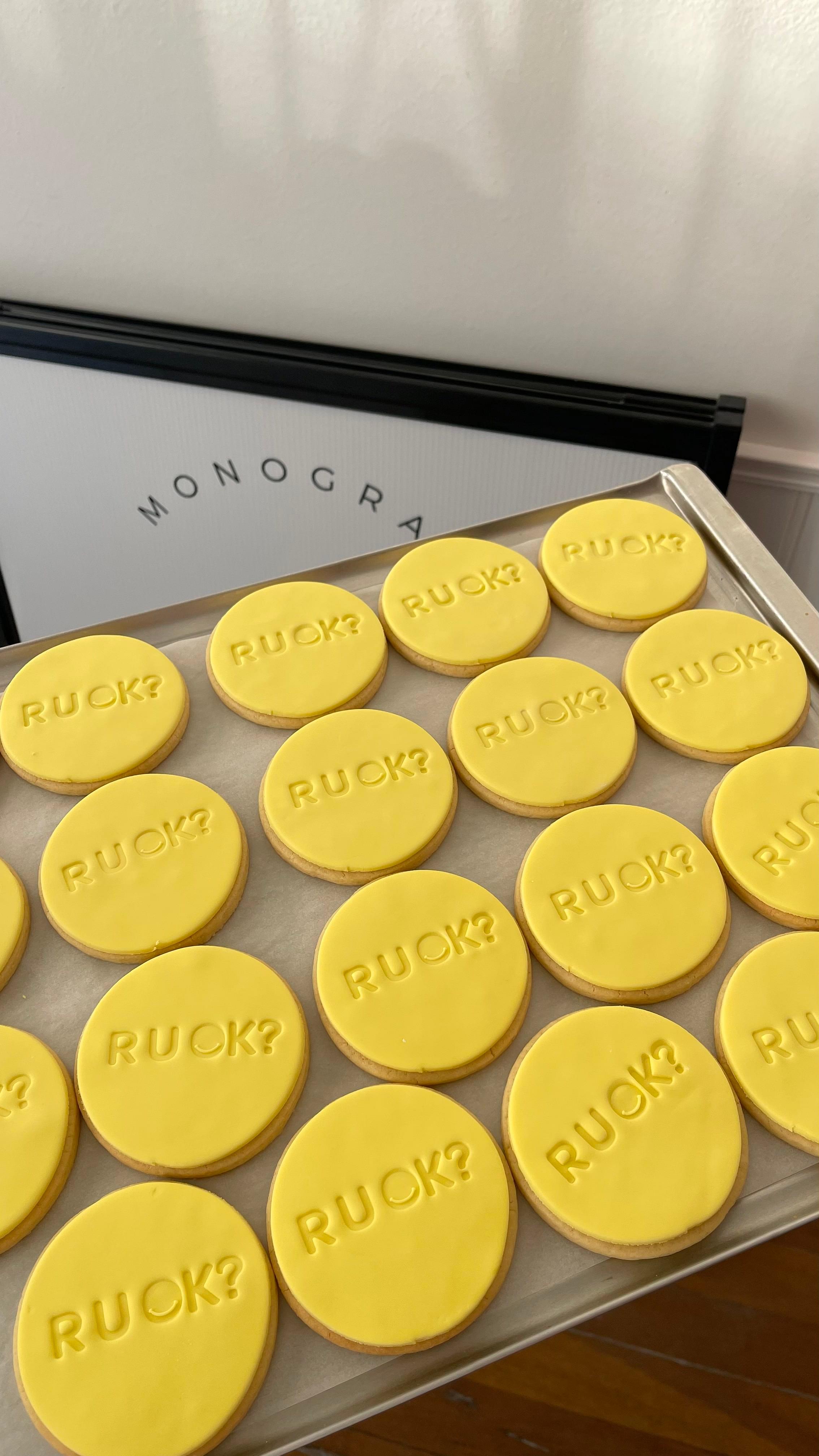 RUOK? Embossed Cookie