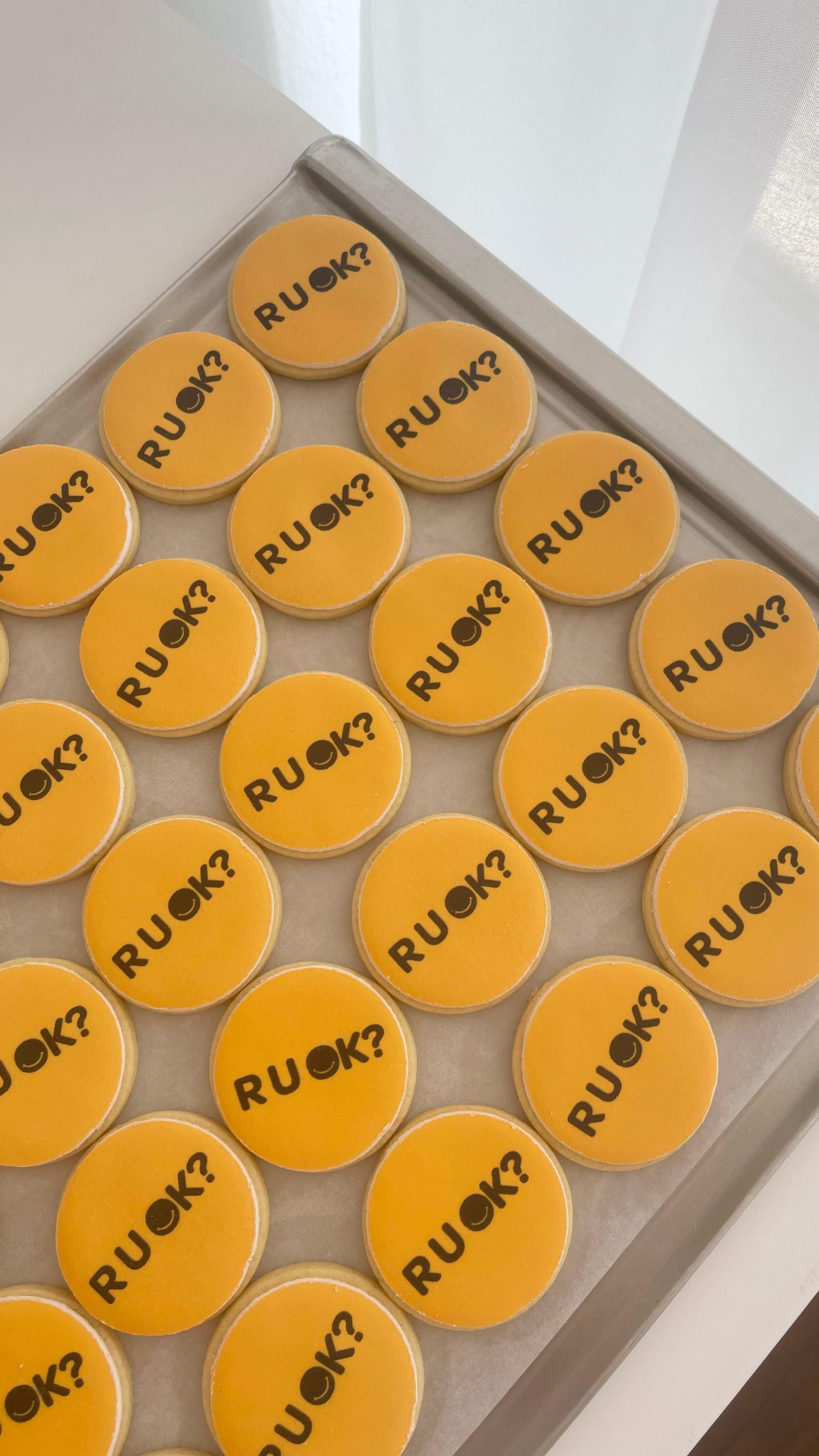 RUOK? Mini Logo Cookies