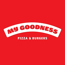 Logo for My Goodness Pizza & Burgers