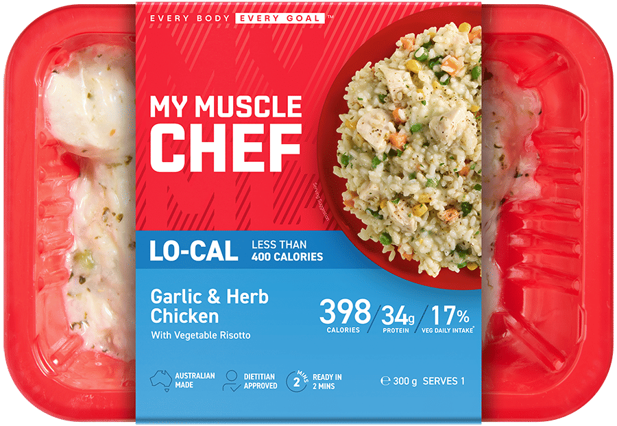 Garlic & Herb Chicken with Vegetable Risotto