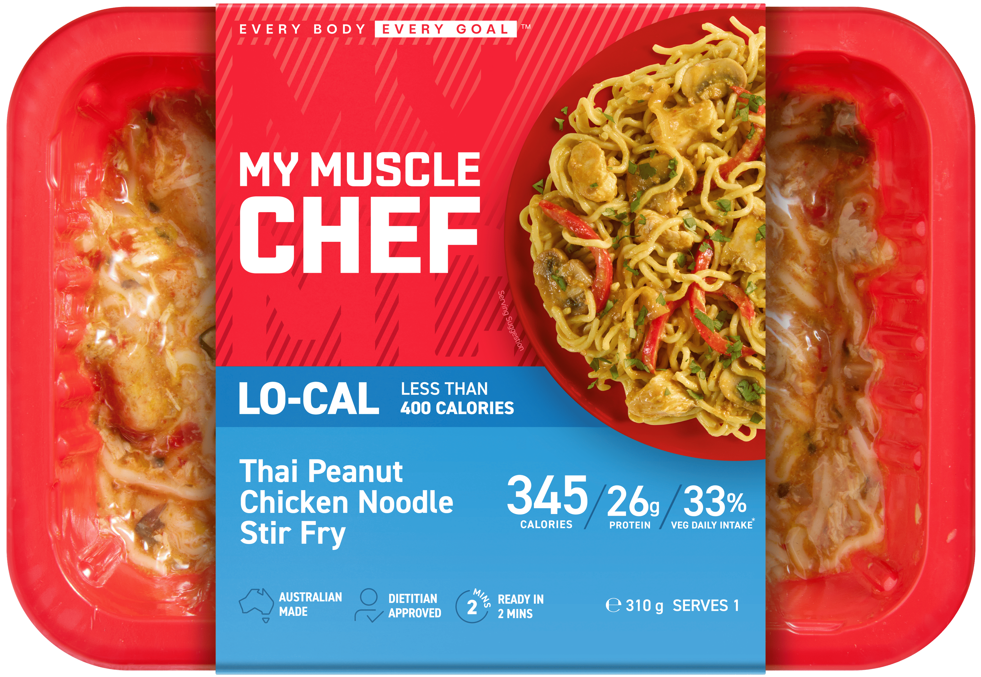 Thai Peanut Chicken Noodle Stir Fry