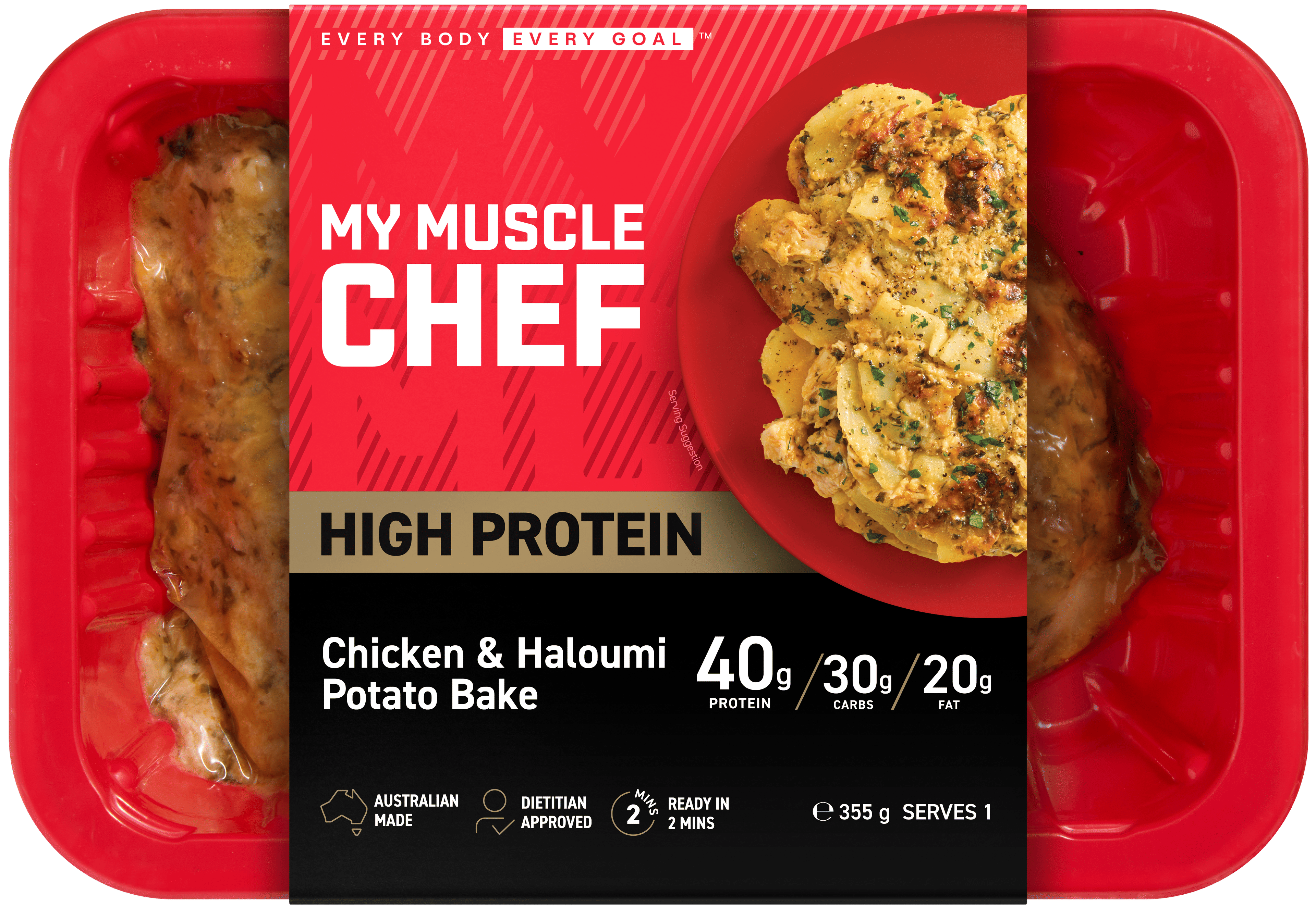 Chicken & Haloumi Potato Bake