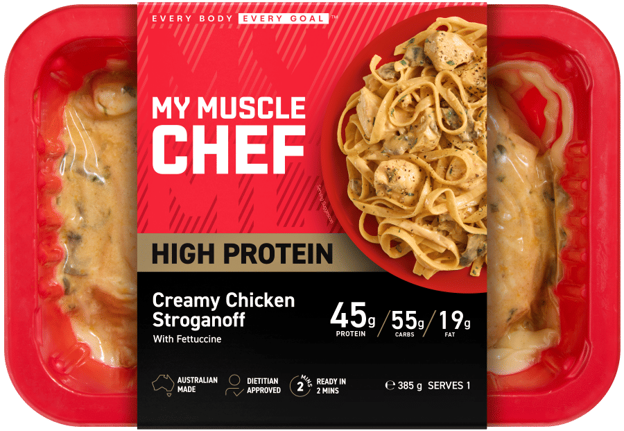 Creamy Chicken Stroganoff with Fettuccine