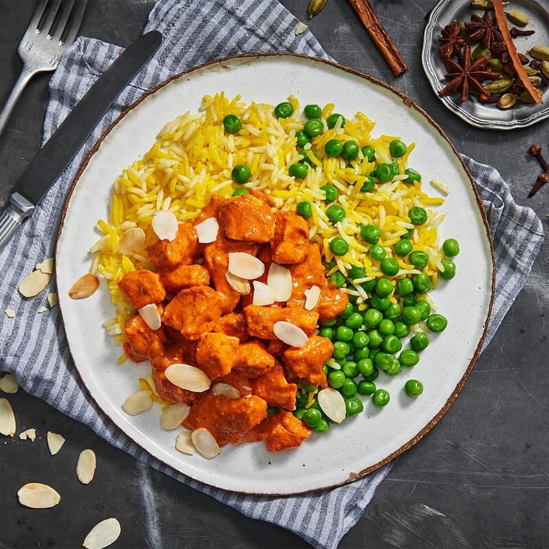 Butter Chicken with Saffron Pilaf